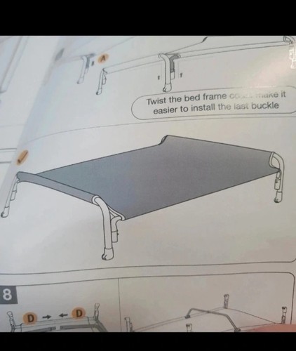 Elevated dog bed - elevated, mesh