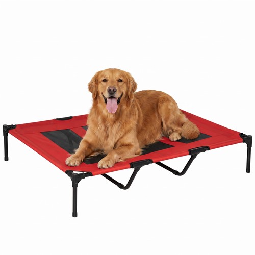 Pawhut elevated dog bed - dog,