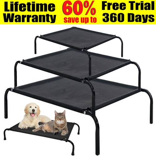 Elevated dog pet bed - elevated, mesh
