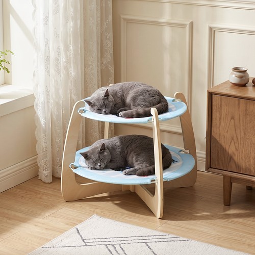 Elevated dog bed wooden framed - dog,