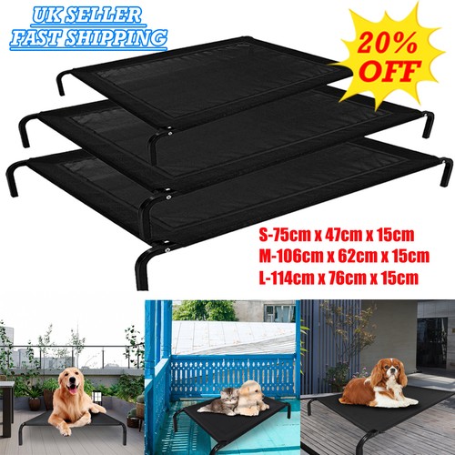 Elevated dog bed raised pet - bed,