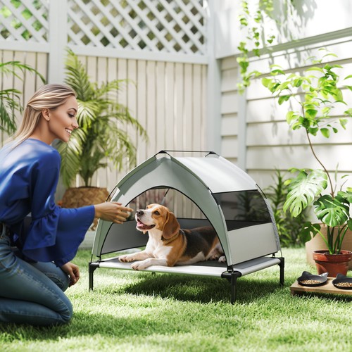 Pawhut portable elevated dog - pawhut,