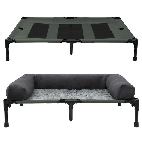 Elevated dog bed pet - cat, mesh