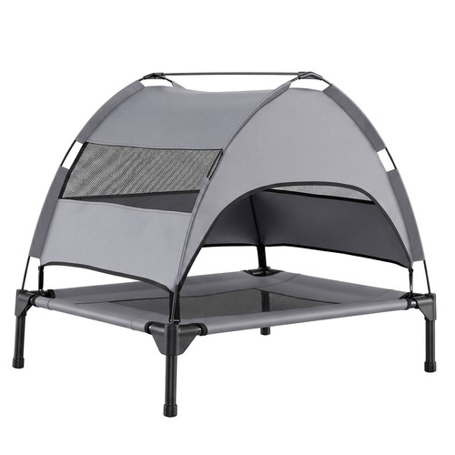 Elevated dog bed with - elevated, canopy