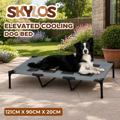 Skylos raised dog bed elevated - dog,