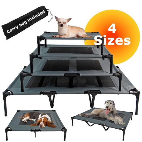 Elevated dog bed pet cat - dog, mesh